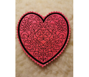 ADVENTSKALENDER 19. Dezember - Stickserie ITH - Untersetzer Herzen